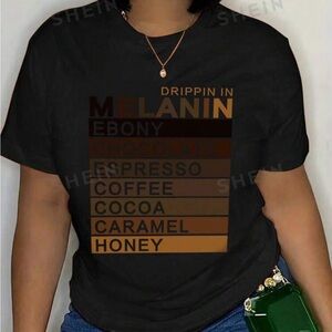 Shein Letter Graphic Drop Shoulder Tee